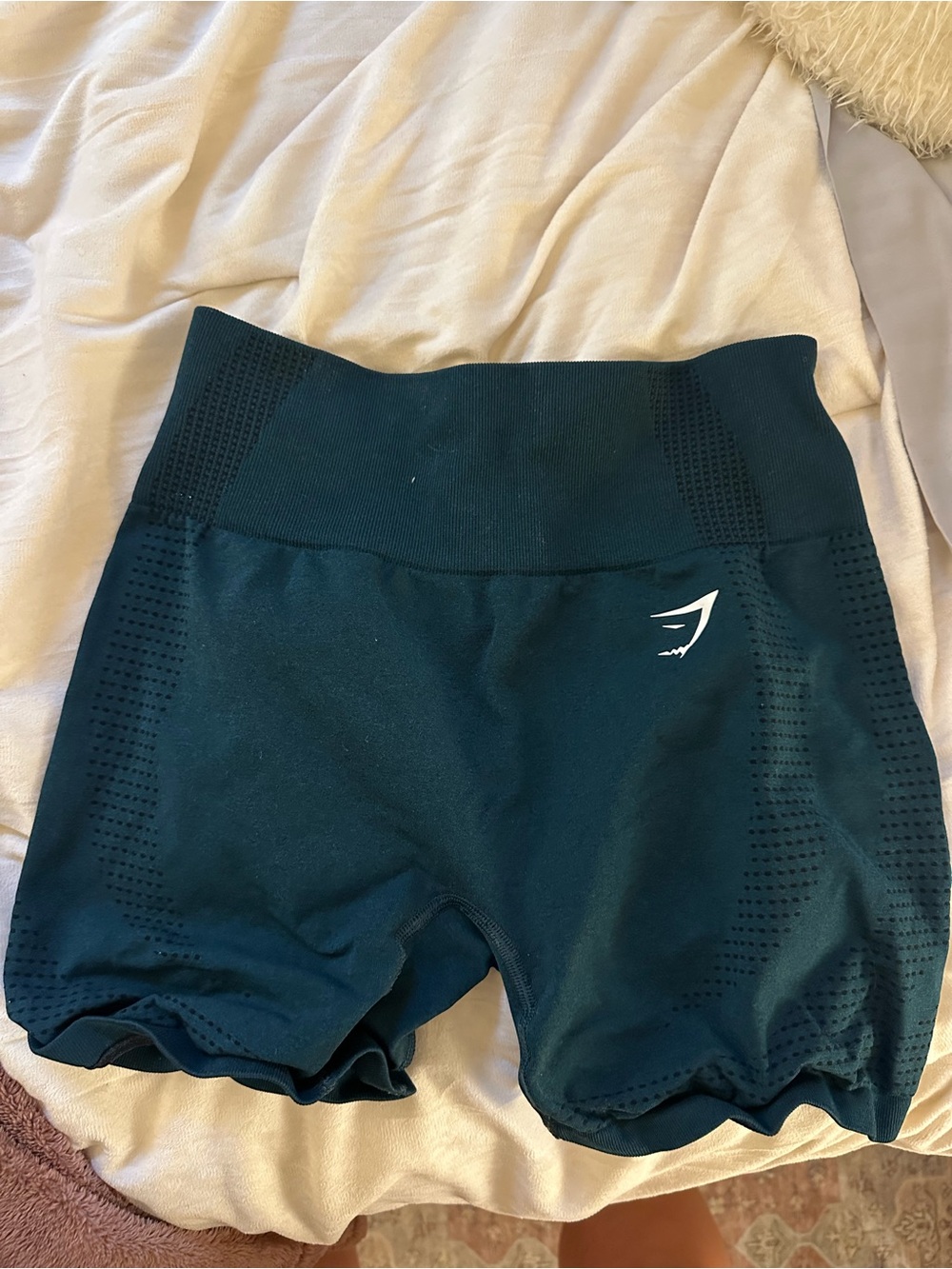 Gymshark Women’s High-Waist Seamless Bike Shorts - Teal Green
